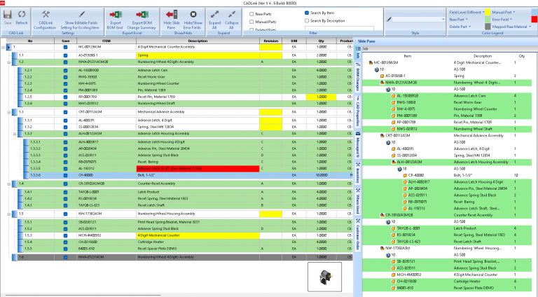 Syteline Interface SyteLine CADLink: CAD Interface for SOLIDWORKS | Inventor | & more