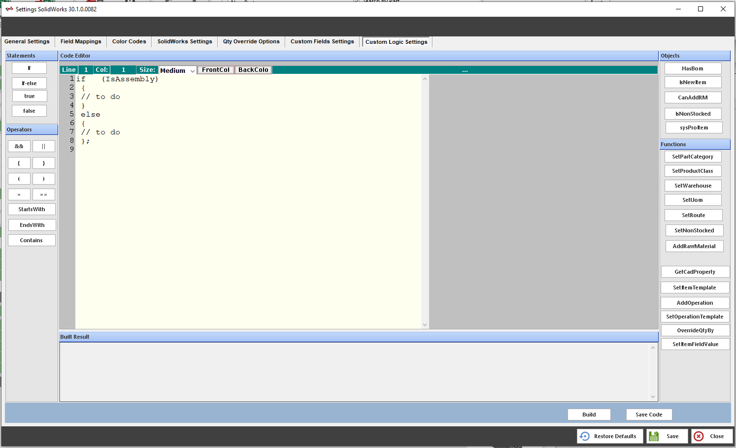 Syspro CADLink - Custom Logic Module